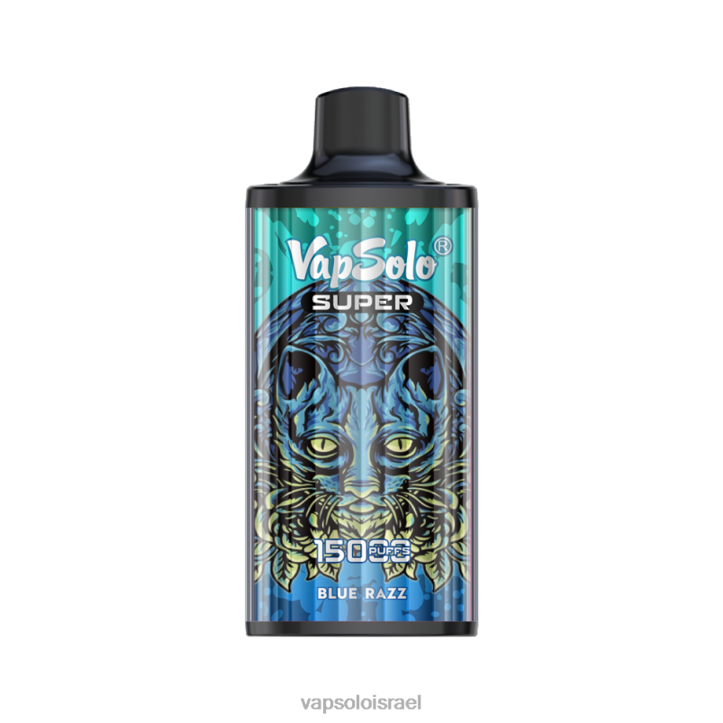 VapSolo SUPER ואפי חד פעמי כחול ראז H24ZV14 - Vapsolo Vape