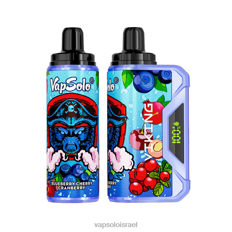 VapSolo VIKING ואפי חד פעמי חמוציות דובדבן אוכמניות H24ZV37 - Vapsolo Israel