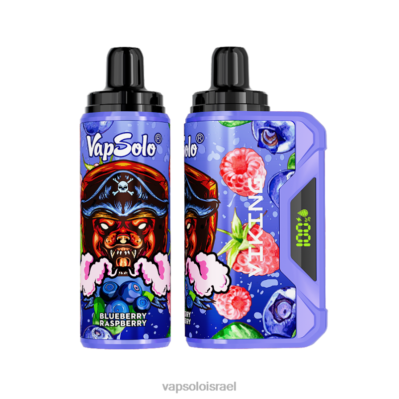 VapSolo VIKING ואפי חד פעמי אוכמניות פטל H24ZV38 - Vapsolo Vape