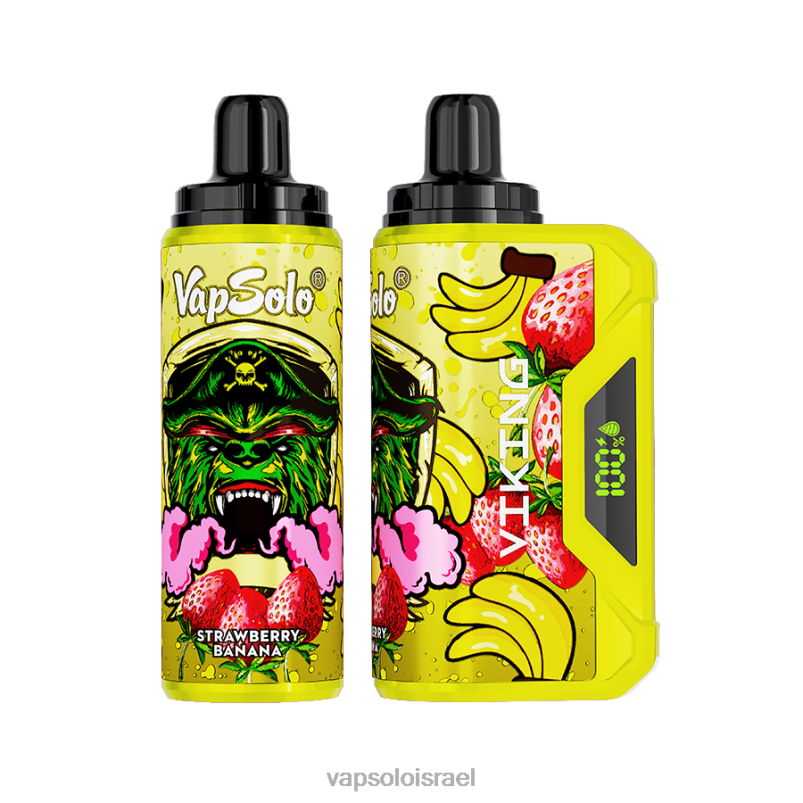 VapSolo VIKING ואפי חד פעמי בננה תות H24ZV43 - Vapsolo Israel