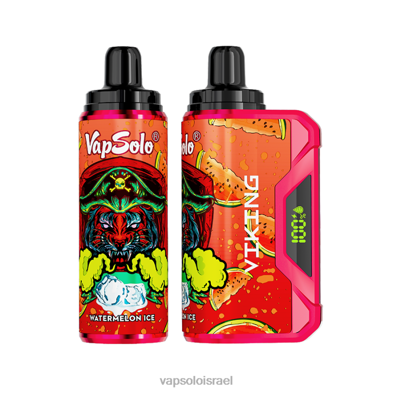 VapSolo VIKING ואפי חד פעמי קרח אבטיח H24ZV48 - Vapsolo Flavours